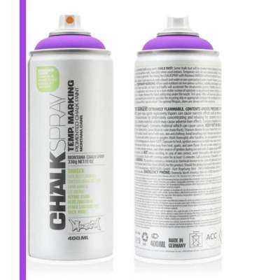 Afbeelding van Montana CHALK Krijtverf Violet Spuitbus 400ml Afneembaar