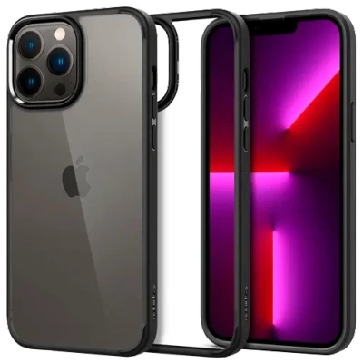 Afbeelding van Spigen Ultra Hybrid TPU Back Cover Zwart Apple iPhone 13 Pro