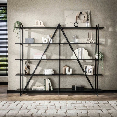 Afbeelding van Kingsley stellingkast 220 cm XL 5 laags grijs