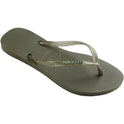 Afbeelding van Havaianas Brasil Logo Teenslippers, uniseks, Groen