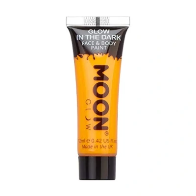 Afbeelding van Moon Glow Lichtkleur voor gezicht en lichaam, 12 ml, oranje, laadt licht op om het in donker weer te geven.