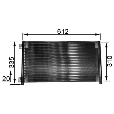 Afbeelding van Mahle Original Airco condensor AC 237 000S