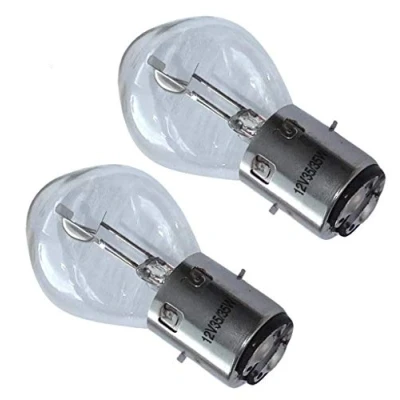 Image de cyclingcolors 2x ampoule 12V 35/35W BA20D double filament moto scooter mobylette cyclomoteur feu avant phare + code