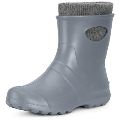 Afbeelding van Ladeheid Dames Regenlaarzen Gevoerd en Waterdicht Vederlicht EVA LA LMG 750 GardenWomen Zilver 38