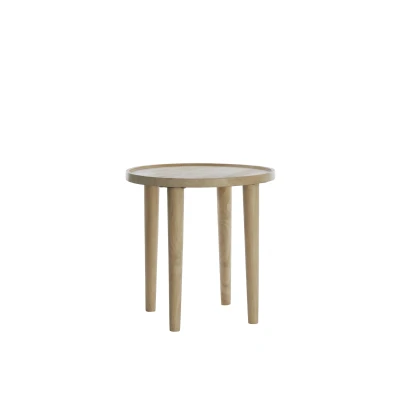 Afbeelding van Light &amp; Living Bijzettafel QIANO Ø45x45cm Bruin