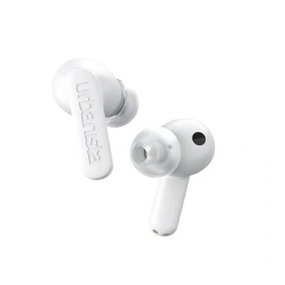 Image de Écouteurs Urbanista Atlanta Sans Fil Bluetooth Intra Auriculaire Réduction Active du Bruit Résistantes Aux Éclaboussures Blanc Pur