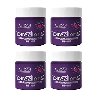 Afbeelding van La Riche Directions 4 x semi permanente haarverf 100 ml (paars)