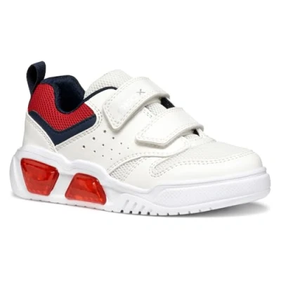 Afbeelding van Geox Babyschoenen voor kinderen, Maat: 24, White red Kunststof/ textiel