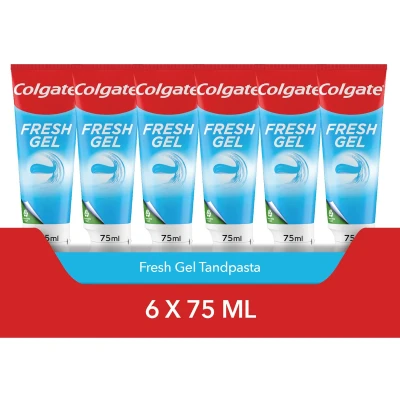 Afbeelding van Colgate Fresh Gel Tandpasta 6 x 75ml Voor Een Frisse Adem Voordeelverpakking