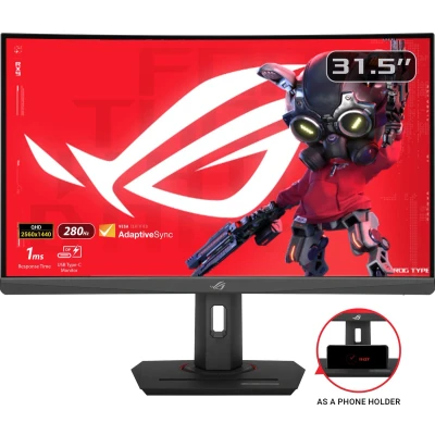 Afbeelding van ASUS ROG Strix XG32WCMS, 80 cm (31.5&quot;), 2560 x 1440 Pixels, Quad HD, LCD, 1 ms, Zwart
