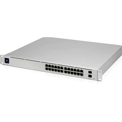 Image de Ubiquiti UniFi Switch USW Pro 24 POE Commutateur Géré x 10/100/1000 (16 PoE+, 8 PoE++) + 2 SFP+ 10 Go (liaison montante) de bureau, Montable sur rack PoE++ (400 W)
