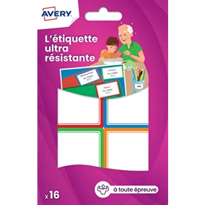 Afbeelding van Avery Etiketten Weerbestendig 6,5 X 4,5 Cm Papier 16 Stuks