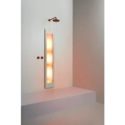 Afbeelding van Sunshower Round One L infrarood inbouw 185x33x10cm full body White 2 Jaar garantie