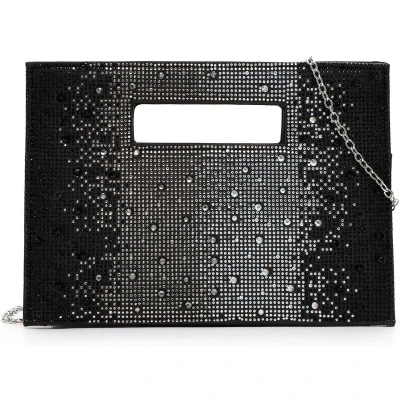 Afbeelding van Tamaris Koppeling Schoudertas Amalia Rhinestone Clutch Black Zwart
