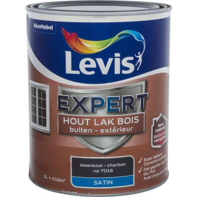 Afbeelding van Levis Expert Lak Buiten Satin Steenkool 1L