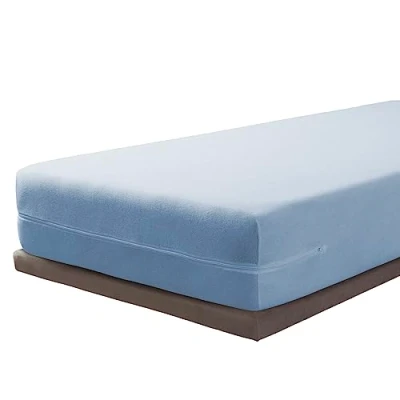 Afbeelding van Savel Matrashoes, 80 x 190/200 cm, verstelbare matrasbeschermer, ademend, Oeko Tex gecertificeerd, hoeslaken met ritssluiting