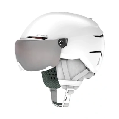 Afbeelding van Atomic Skihelm Kinderen Savor Visor Jr Snowboard Helm Wintersport bescherming Wit XS