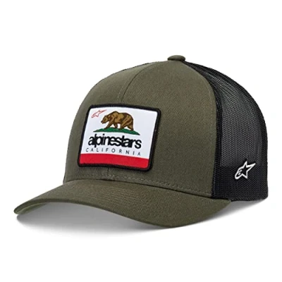 Afbeelding van Alpinestars Cali 2.0 baseballpet voor heren, truckerstijl met drukknoopsluiting op de rug