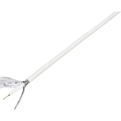 Afbeelding van TRU COMPONENTS 1570973 Coaxkabel Buitendiameter: 6.60 mm RG6 /U 75 Ω 120 dB Wit 10 m