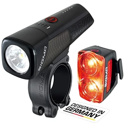 Afbeelding van Sigma BUSTER 800 USB LED Verlichtingset Lumen RL 150 Flash achterlicht met remlicht functie Li ion accu Oplaadbaar