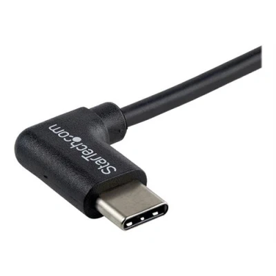 Image de StarTech.com Câble USB C 1 m A vers angle droit coudé 90 2.0 Cordon Type (M) pour 24 pin noir