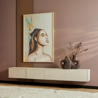 Afbeelding van Zwevend tv meubel Vision Sand 240 cm