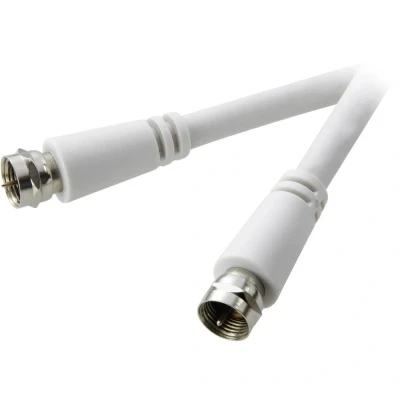 Afbeelding van SpeaKa Professional Satelliet Aansluitkabel [1x F stekker 1x stekker] 1.50 m 90 dB Wit