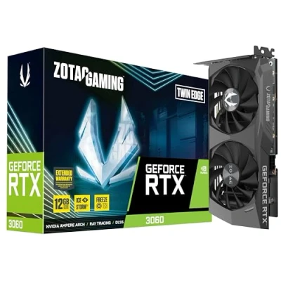 Image de ZOTAC GAMING GeForce RTX 3060 Twin Edge Carte graphique GF 12 Go GDDR6 PCIe 4.0 x16 3 x DisplayPort, HDMI