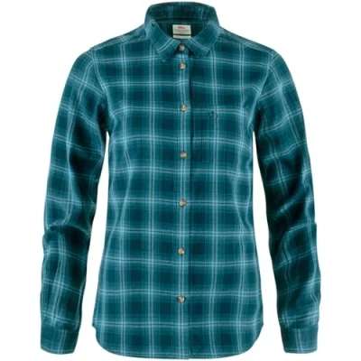 Afbeelding van Fjällräven ÖVIK Shirt Overhemd, Dames, Maat: Medium, Dark navy/indigo blue