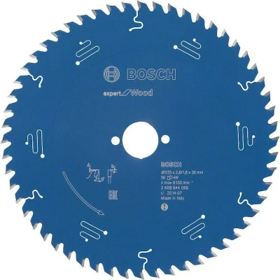 Image de BOSCH 2608644066 lame de scie circulaire Expert pour le bois, 235 x 30 2.8 mm, 56T