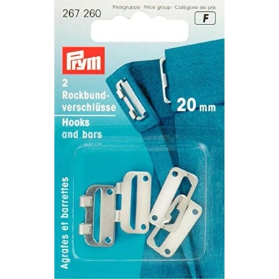Afbeelding van Prym Rokhaken 20mm haak sluiting voor rok of broek 2 haken aannaaibaar