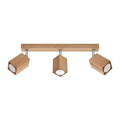 Afbeelding van Plafondlamp Keke 3 Lichts Eikenhout Giga Meubel