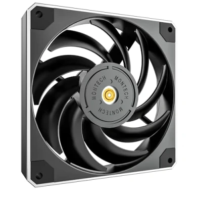 Afbeelding van MONTECH Metal120 PWM PC ventilator Zwart (b x h d) 120 25 mm