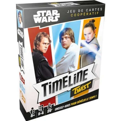 Image de Asmodee Timeline Twist : Star Wars Jeux de société Jeu Cartes Coopératif avec Images Cultes la Saga A partir 8 Ans 2 à 6 Joueurs Version française