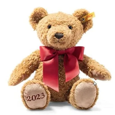 Afbeelding van Steiff Knuffelbeer Cosy Year 2023 34 cm knuffeldier goudbruin 113901 Dijon