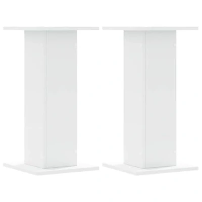 Afbeelding van vidaXL Plantenstandaards 2 st 30x30x60 cm bewerkt hout wit