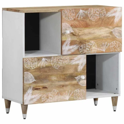 Afbeelding van vidaXL Dressoir 80x33,5x75 cm massief mangohout