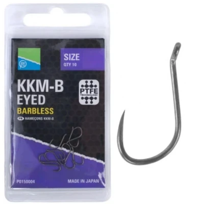Afbeelding van Preston KKM B Eyed Barbless (10 pcs) Maat : 14