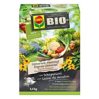 Afbeelding van COMPO Bio Universele meststof 100% organische met directe en lange werking van 5 maanden voor sterke gezonde planten doos 3,5 kg
