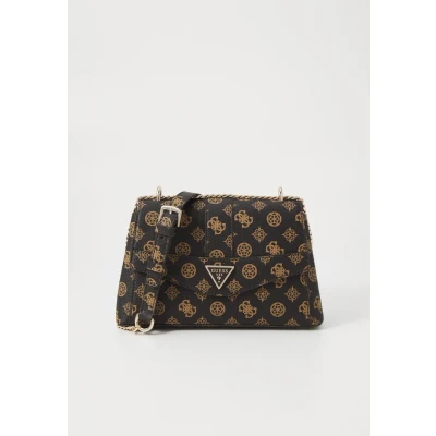 Afbeelding van Guess Dorys Convertible Xbody Flap Mocha Logo One Size