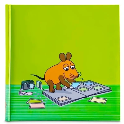 Afbeelding van Hama Jumbo fotoalbum &quot;DieMaus&quot; 30 x cm (fotoboek met 80 witte pagina&#039;s, album voor 320 foto&#039;s om te personaliseren en plakken, serie muis, kinderfoto&#039;s, babyalbum) groen