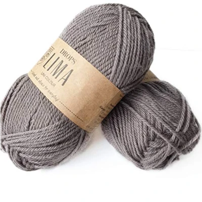 Afbeelding van Drops Lima Wollen en 35% alpaca voor breien haken, 3 licht gekamd, DK gewicht Lima, 51 g, 90 m per bol, 5310 bol (5310 lichtbruin)