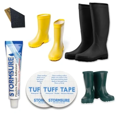 Afbeelding van Stormsure Reparatieset voor rubberlaarzen transparant Wellie industriële lijm, zoolreparatie, hielreparatie, laarzenreparatie PU waterdicht, permanent,, Helder.