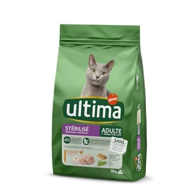 Afbeelding van 10kg Ultima Cat Sterilized Kip &amp; Gerst Kattenvoer