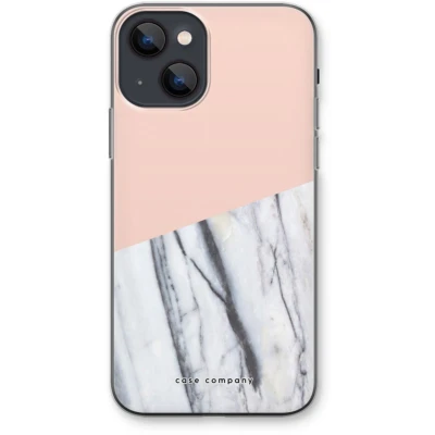 Afbeelding van Case Company® hoesje geschikt voor iPhone 13 mini A touch of peach Soft Cover Telefoonhoesje Bescherming aan alle Kanten en Schermrand