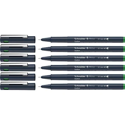 Afbeelding van Schneider Pictus Fineliner, lijndikte 0,1 mm, groen, 6 stuks