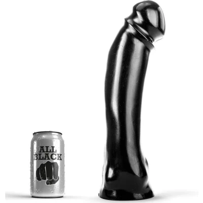 Afbeelding van All Black Anaal Dildo 33 cm zwart