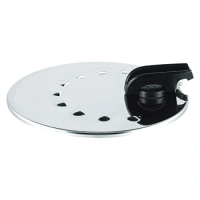 Image de Tefa Ingenio L98298 Couvercle multifonction en Acier inoxydable 20 à 28 cm Idéal pour égoutter les casseroles et poêles Passe au lave vaisselle Protection anti éclaboussures