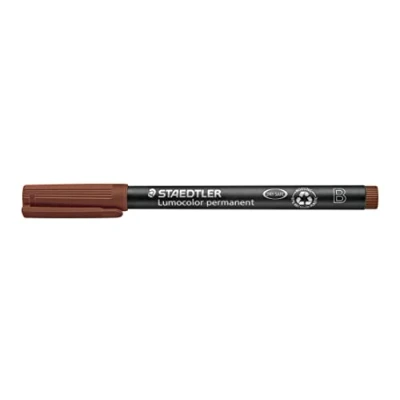 Afbeelding van Staedtler, Marker, Lumocolor permanent (Bruin, 2.50 mm, 1 x)
