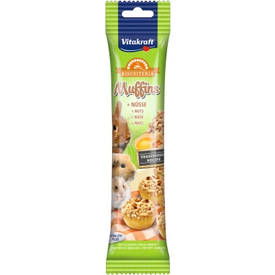 Afbeelding van Vitakraft Muffins Knaagdiersnack Noten 5x18 g